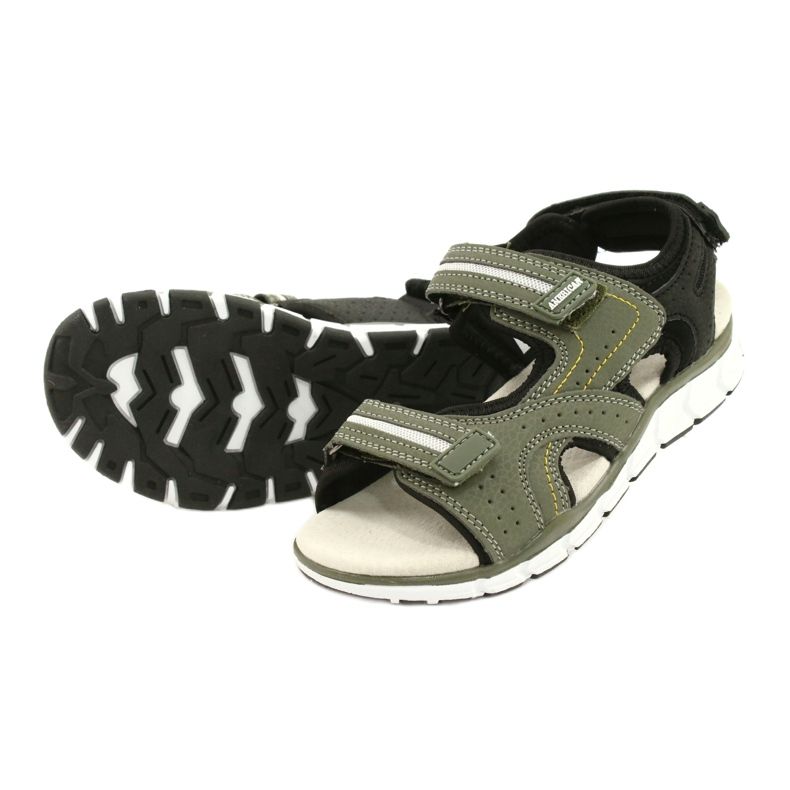 American Club Sportssportpojkar läderinsats ES33/21 Khaki grön 3