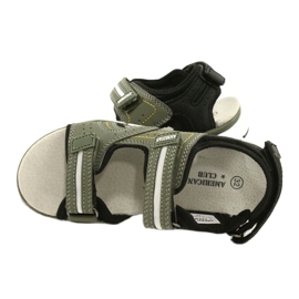 American Club Sportssportpojkar läderinsats ES33/21 Khaki grön 4