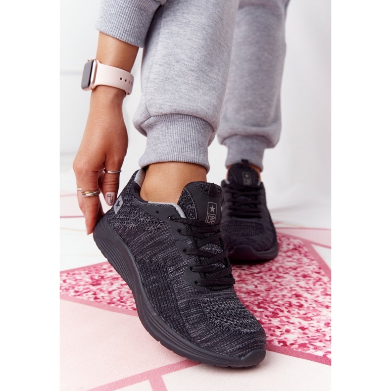 NEWS Kvinnors sportskor Comfort Foam Black Long Distance svart 1