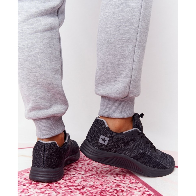 NEWS Kvinnors sportskor Comfort Foam Black Long Distance svart 2