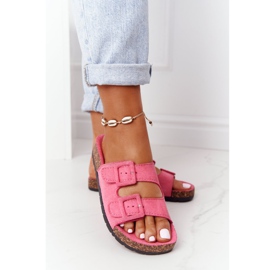 MSMG Rosa Jennifer mocka tofflor på kork sula 2