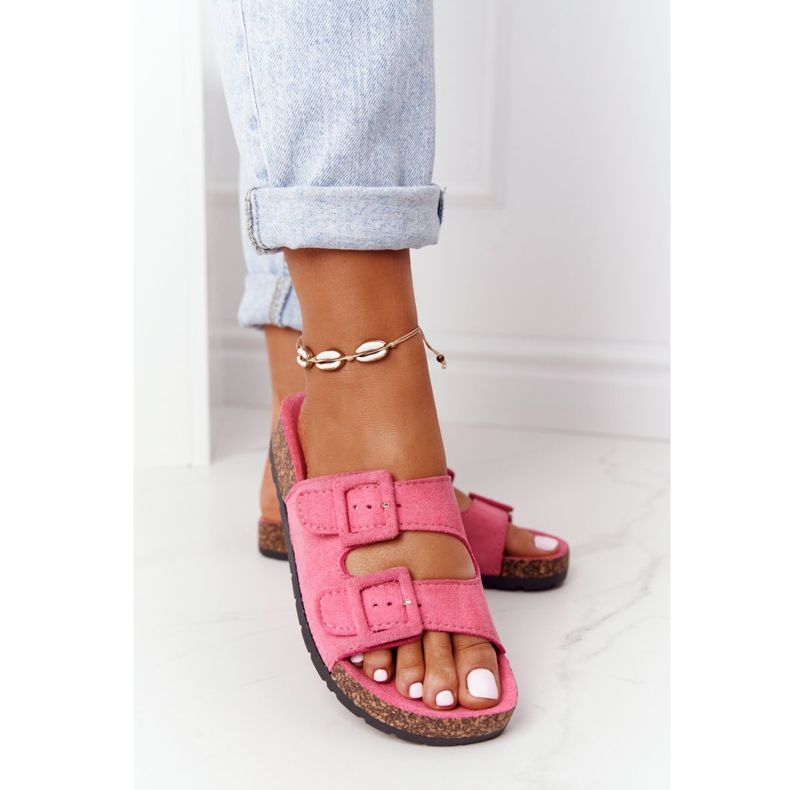 MSMG Rosa Jennifer mocka tofflor på kork sula 2