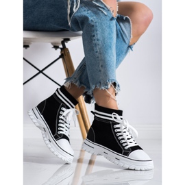 SHELOVET Snygga slip-on sneakers svart 2