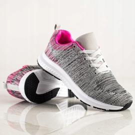 SHELOVET Ljusgrå sneakers mångfärgad 1