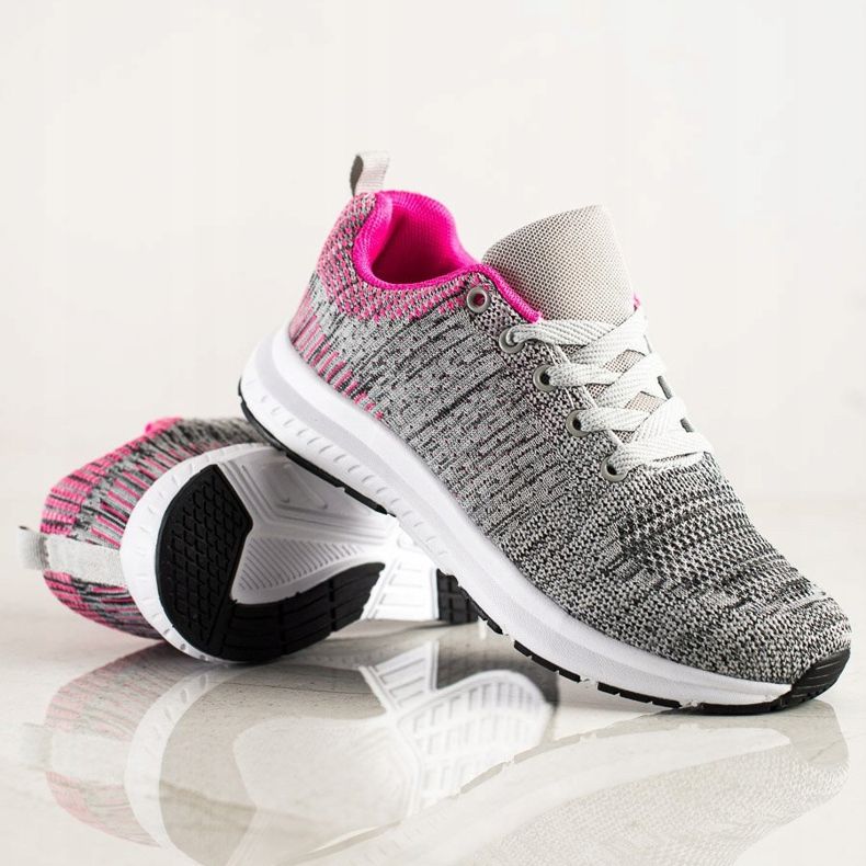 SHELOVET Ljusgrå sneakers mångfärgad 1