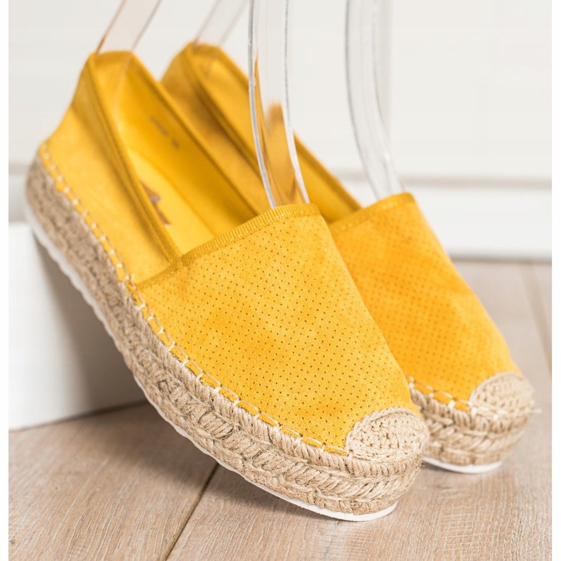 Seastar Openwork Espadrilles med mocka gul 1