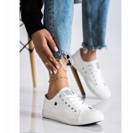 Kvinnors Big Star Sneakers V274869 vit 1