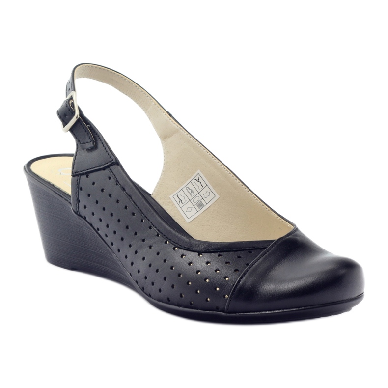 Sandaler för kvinnor täckta tå Gregors 591 cz svart 1