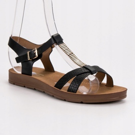 Filippo Klassiska svarta sandaler 5