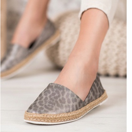 Kylie Fläckig Espadrilles grå 1