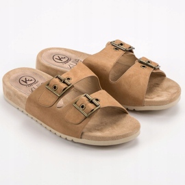 Kylie Klassiska bruna tofflor 2