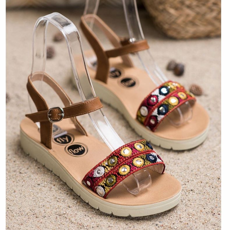 SHELOVET Casual sandaler brun 1