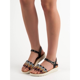 SHELOVET Casual sandaler svart 2