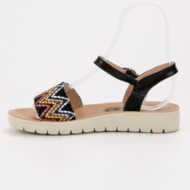 SHELOVET Casual sandaler svart 1