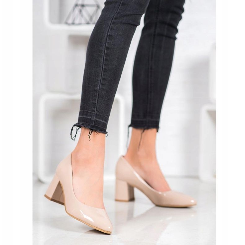 Klassiska VINCEZA -pumpar beige 2