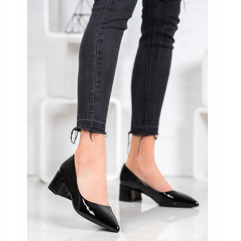 VINCEZA lackerade pumpar svart 2