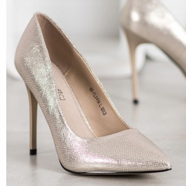 Goodin Trendiga höga klackar gyllene 1