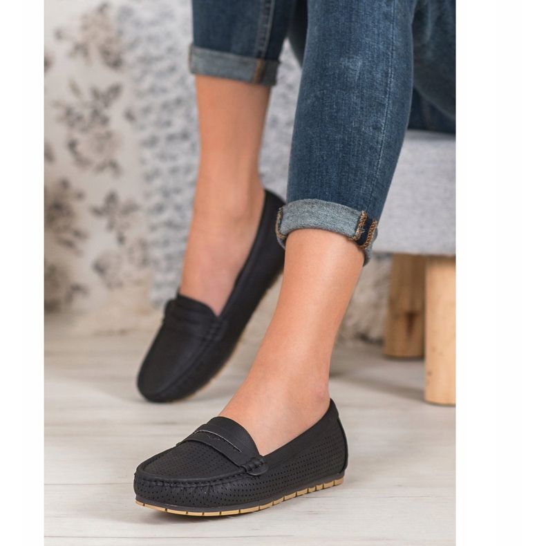 Kylie Openwork loafers svart 1