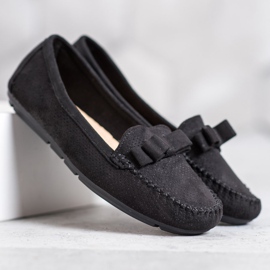 Clowse Openwork Loafers Med En Rosett svart 2