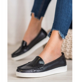 Mockasiner på VINCEZA -plattformen svart 1