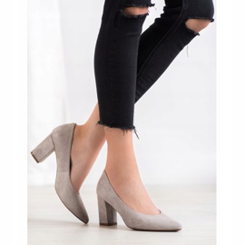 W. Potocki Pumpar med glitter grå 1