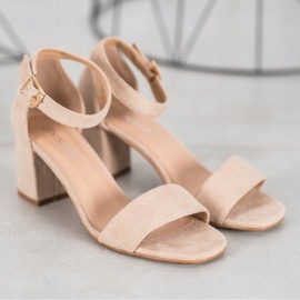 Klassiska VINCEZA sandaler brun 1