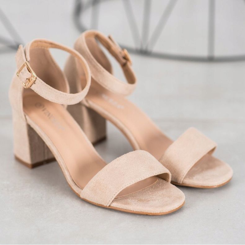 Klassiska VINCEZA sandaler brun 1