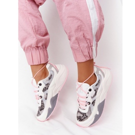 Kvinnors sportskor Memory Foam Big Star HH274326 Vit rosa mångfärgad 1