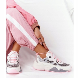 Kvinnors sportskor Memory Foam Big Star HH274326 Vit rosa mångfärgad 2