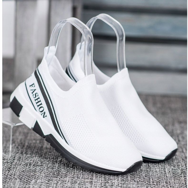 SHELOVET Openwork Slipony Fashion vit 1