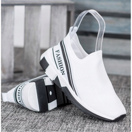 SHELOVET Openwork Slipony Fashion vit 2