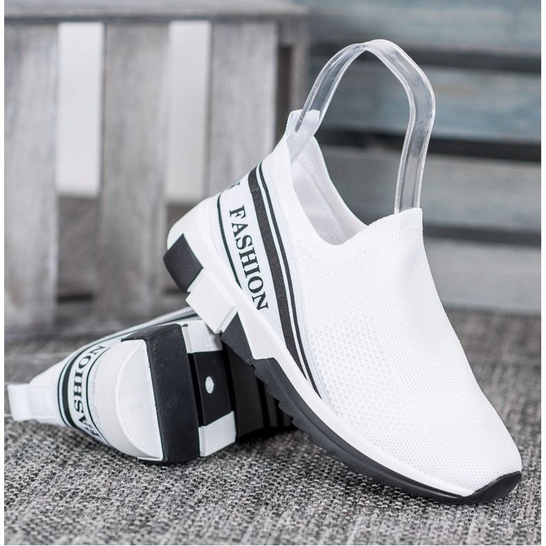 SHELOVET Openwork Slipony Fashion vit 2