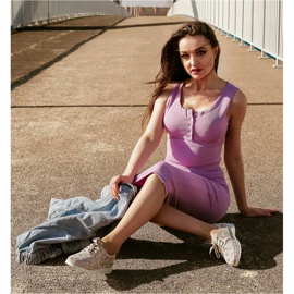 Kylie Läder Brogues på plattformen mångfärgad grå 1