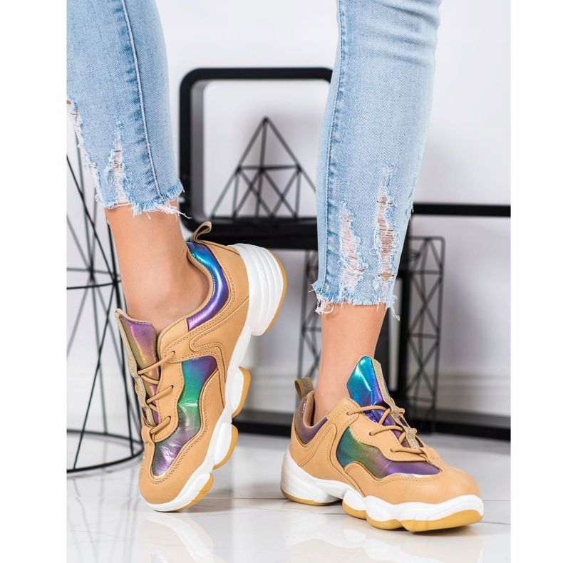 Kylie Snygga sportskor beige mångfärgad 1