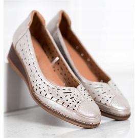 Pumpar på VINCEZA -kilen silver- grå 1