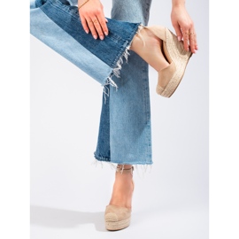 SHELOVET Snygga espadrillor beige 2