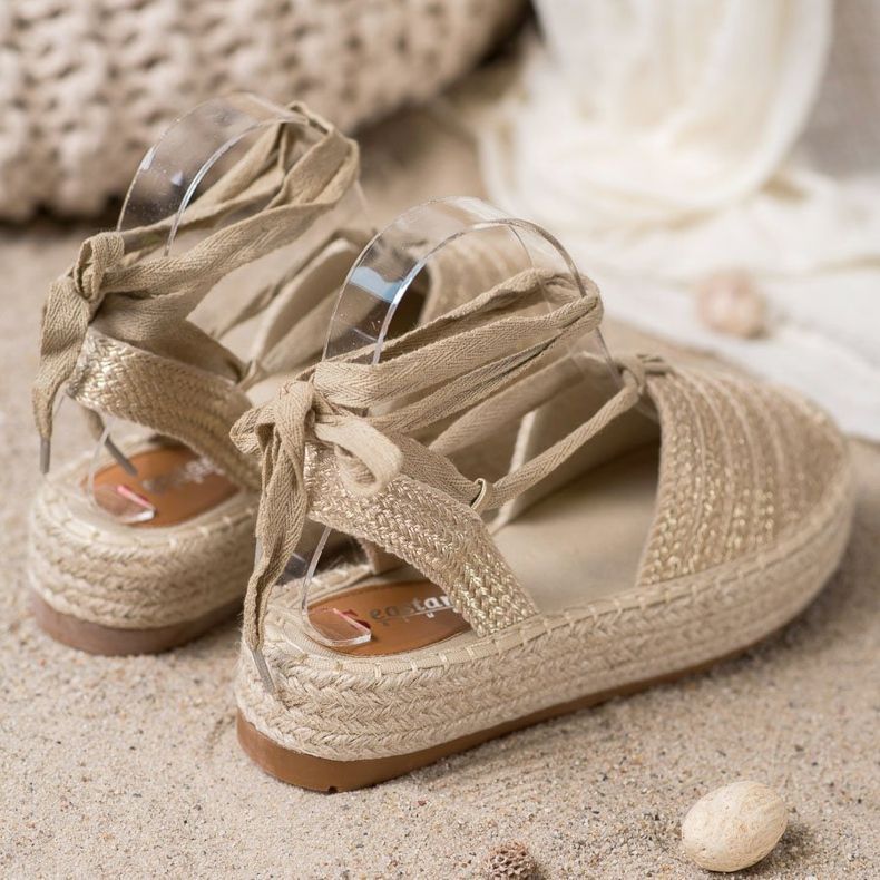 Seastar Knutna Espadrilles -sandaler gyllene 2