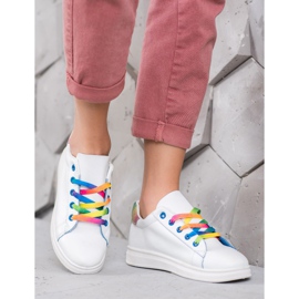 SHELOVET Trendiga sportskor vit 1