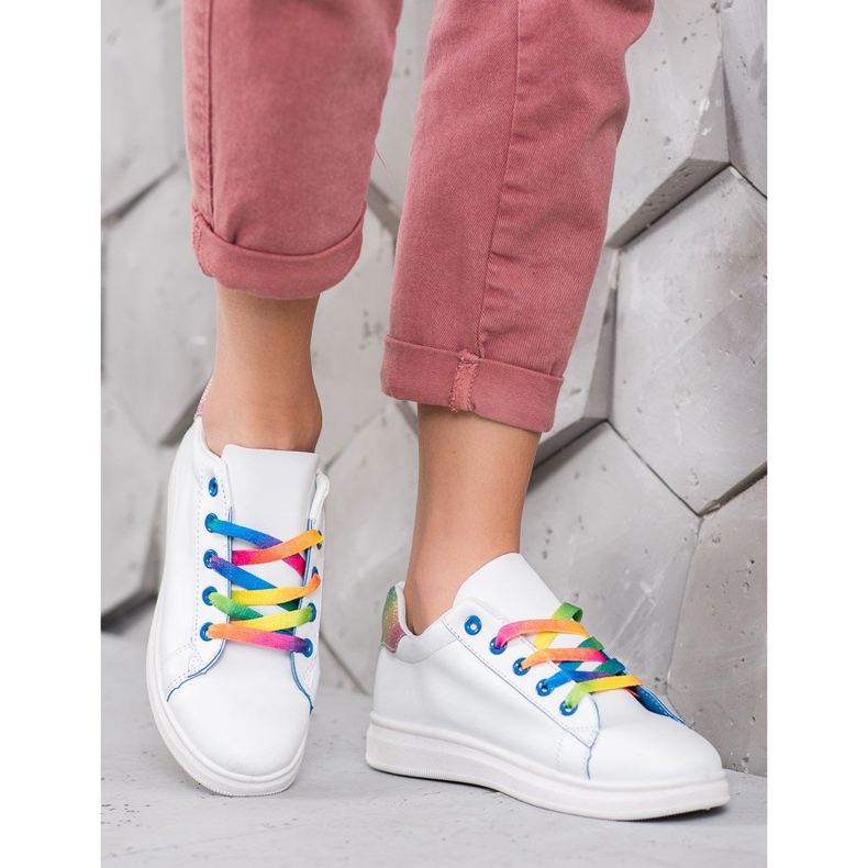 SHELOVET Trendiga sportskor vit 1