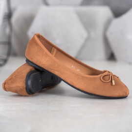 Clowse Mocka ballerinor brun 1