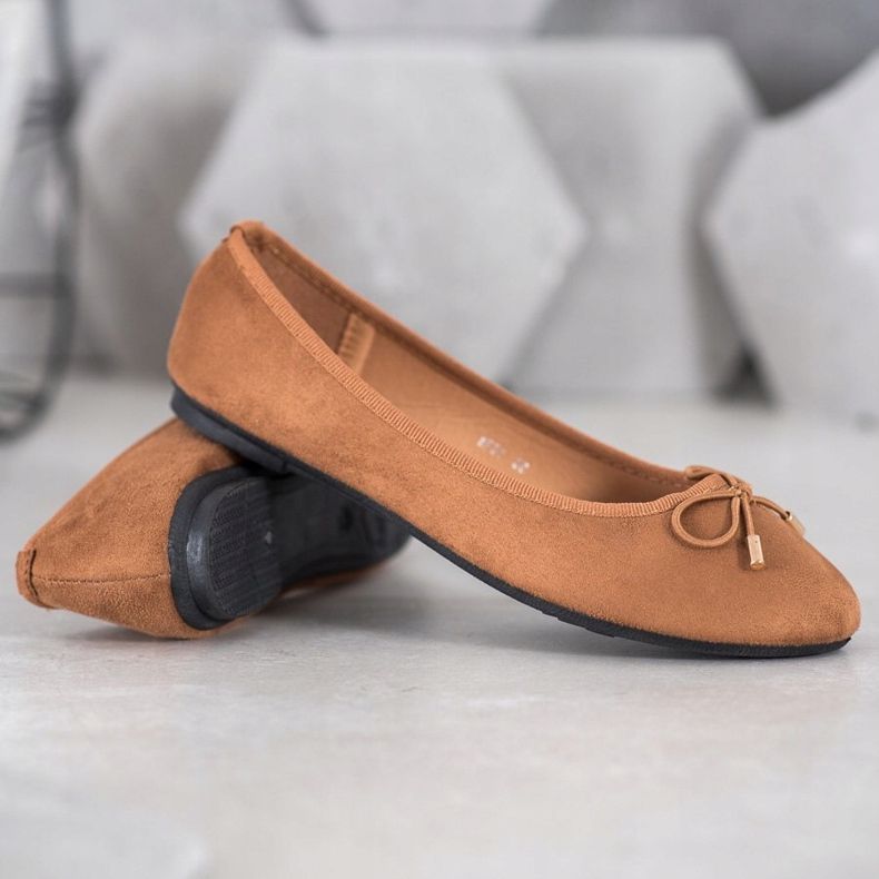 Clowse Mocka ballerinor brun 1