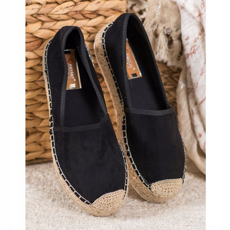 Seastar Svart mocka Espadrilles 1