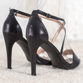 Vinceza Sexiga svarta höga klackar 1