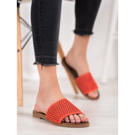 Renda Openwork tofflor orange 1