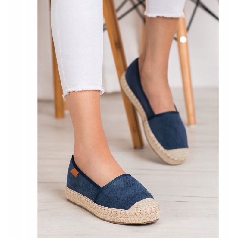 Goodin Openwork Espadrilles marinblå 2