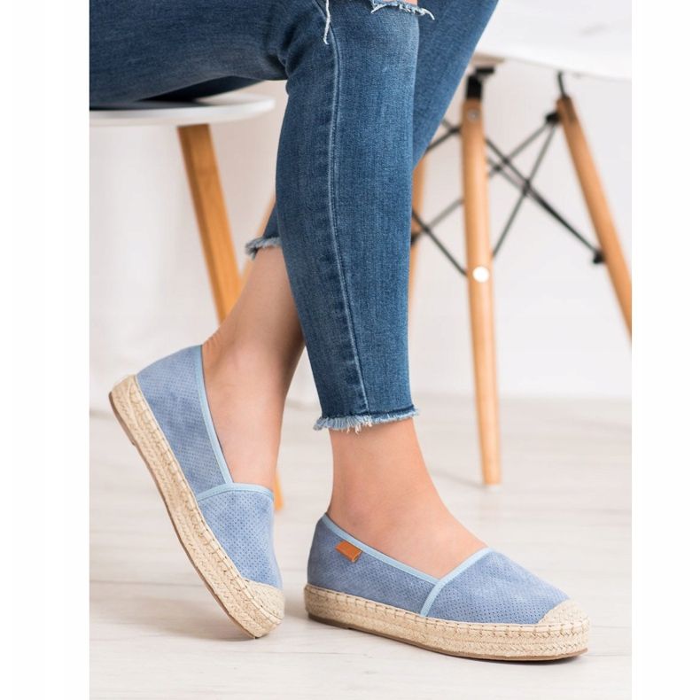 Goodin Openwork Espadrilles blå 1