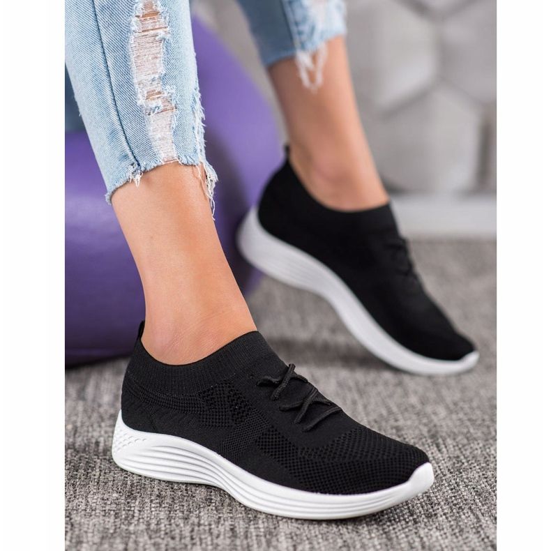 SHELOVET Svarta Openwork -skor 1