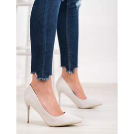 SHELOVET Sexiga grå höga klackar 2