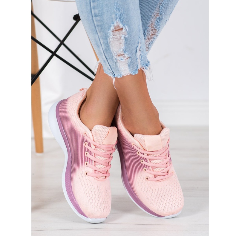 Bona Lätta sportskor violett orange 1