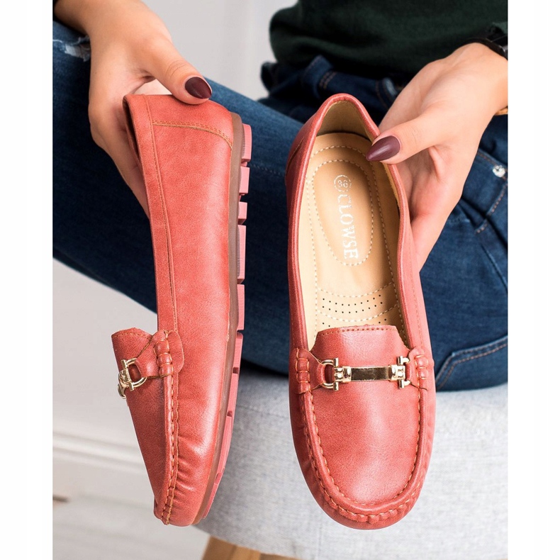 Clowse Röda mockasiner med prydnad 1